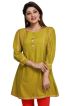 Designer Mehndi Color Rayon Short Length Kurti Stylish Fit for Casual Wear Sizes S to XL Manufacturers  in Delhi