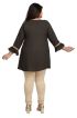 Olive Green Color Plus Size Short Kurti with Beautiful Sleeves Pattern Plus Size Fit for Casual Manufacturers  in Delhi