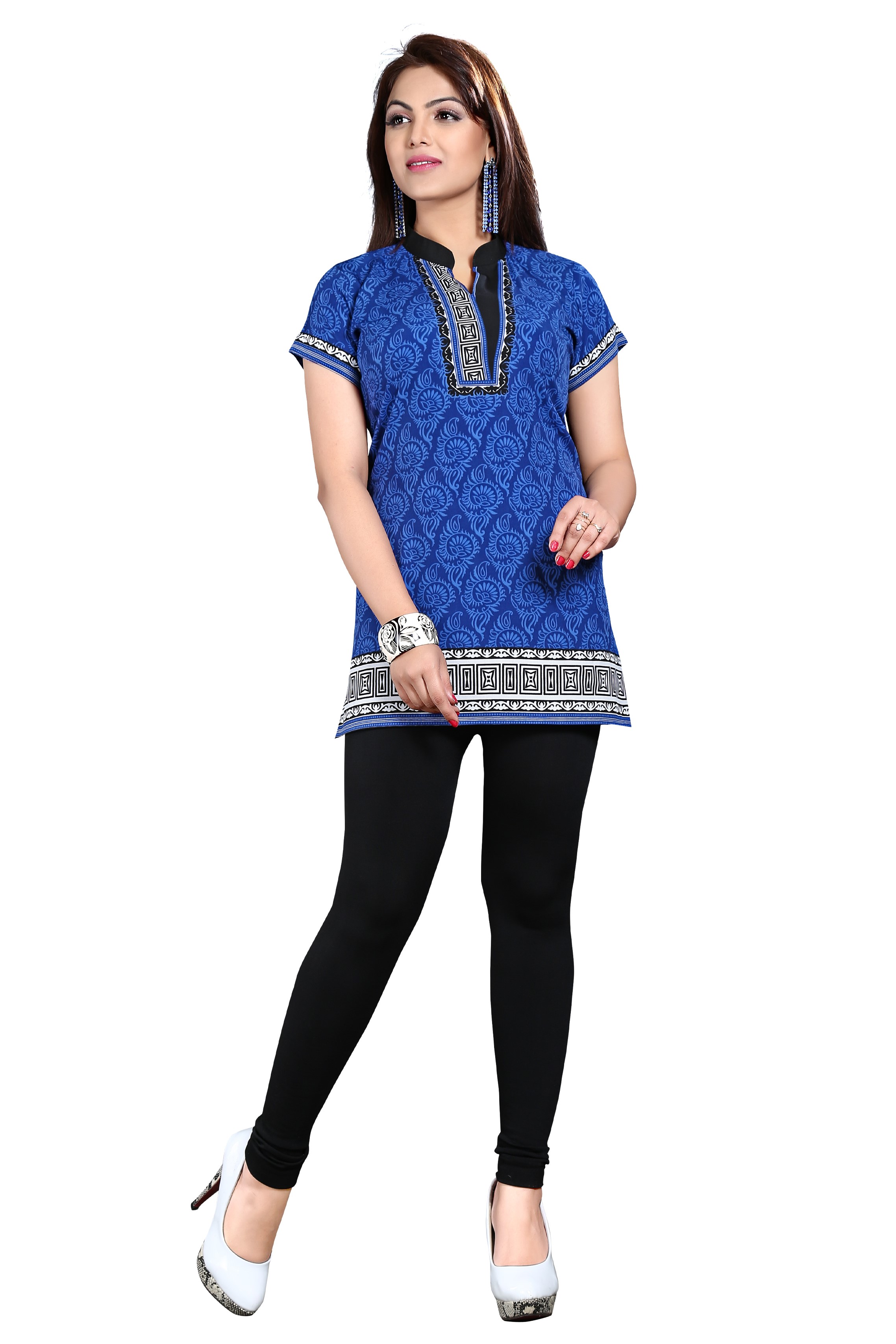 Women Sleeveless Chinese Collar Short Kurti 3070 - Appex Garment Solutions  Private Limited at Rs 320/piece, Mumbai | ID: 18210215555
