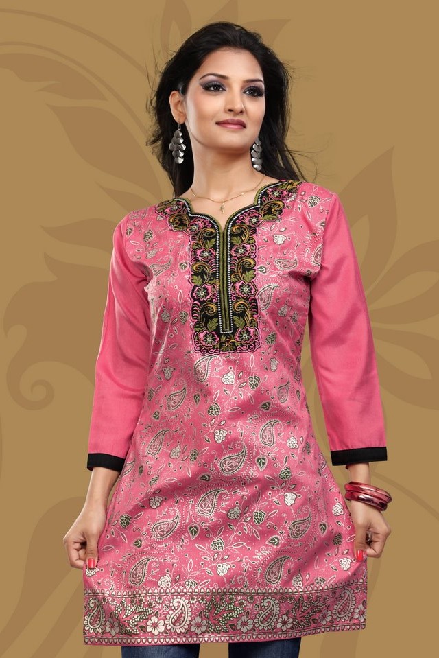 Buy Pink Silk Kurta Palazzo Set With Printed Motifs Kalki Fashion India